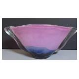 Oval glass planter