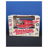 Ertl American pastime series, St Louis Cardinals Die cast metal bank in box