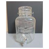 Yorkshire glass serving jar with bale lid