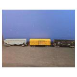 Three Lionel Train Cars