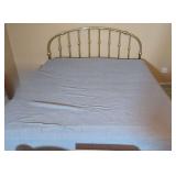 King-size bedframe and coverings