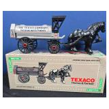Texaco Horse and Tanker Die Cast Metal Bank in box