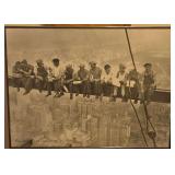 Framed Reproduction 'Lunch atop a Skyscraper.' Print