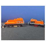 Lionel #50 Gang Car and Lionel 3927 track cleaning car.