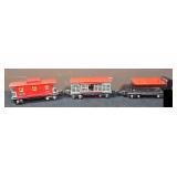Three Prewar Lionel Train Cars