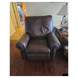 Oversized Leather Rocker/Recliner