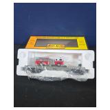 Royal King MTH Transportation Company Flat Car with Ertl Fire Truck