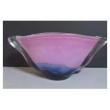 Oval glass planter