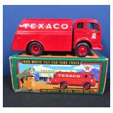 Ertl Texaco 1949 white tilt cab tank truck in box.