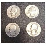 1948  USA  Washington Quarters  1 Four (4)