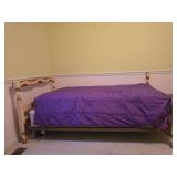 Twin bed and coverings