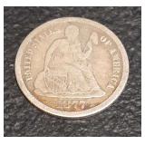 1877  USA  Seated Liberty Dime