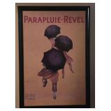 Framed 1922 Cappiello Parapluie-Revel Vintage Style Umbrella Advertising Poster - Print