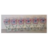Six Budweiser Beer Pint Glasses