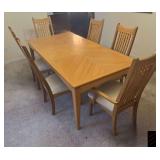 Dining Room Table with Six Chairs.