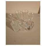 Lot of seven shot glasses
