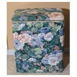 Floral clothes hamper