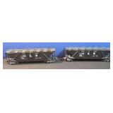 Two Lionel Norfolk and Western 644-625 Hopper cars