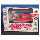 Ertl American pastime series, St Louis Cardinals Die cast metal bank in box