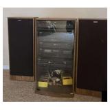 Sony home stereo cabinet and components