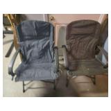 Pair of folding camping chairs