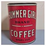 Summer Girl Coffee Tin