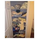 Linen closet contents