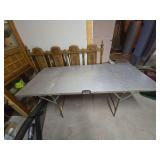 Aluminum folding camping table