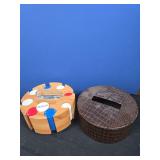 Vintage poker chip carousel