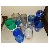 Various cups and glasses