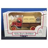 Ertl 1926 Mack Bulldog, Anheuser-Busch Truck Bank with Crates in box