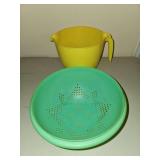 Colander and large pitcher