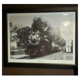 'Highballing to Tyler' John B. Morris Framed print