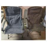 Pair of folding camping chairs