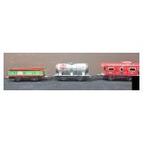 Three MARX Train Cars