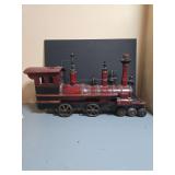 Wooden train decor