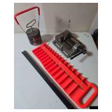 Bench vise and magnetic tool bars