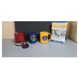 Hockey Fan package. St. Louis Blues Championship mugs, locker room book and the Goal Light.