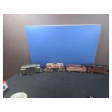 Prewar electric box locomotive 33 and , 65784 NYC & HRRR Gondola, Pennsylvania Tank car, and NYC & HRRR 4351 Caboose