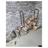 Firewood rack and firewood