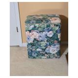 Floral clothes hamper