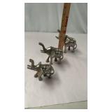 3 Metal Elephants Made in India HEAVY!!!