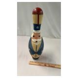 Bowling Pin Painted Like Uncle Sam