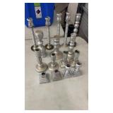 Large Group Unique Unusual Candle Sticks Stands