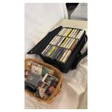 Large Group of Cassette Tapes Music