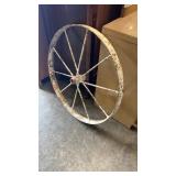 Antique Metal Wagon Wheel