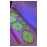 Uranium Green Vaseline Depression Glass Set