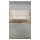 Shell Pink Divided Tray for kitchen or Jewelry