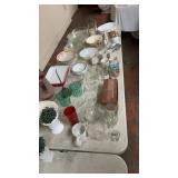 Table Full of Estate Household Items