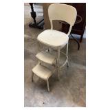 Vintage Mid Century Step Stool Kitchen